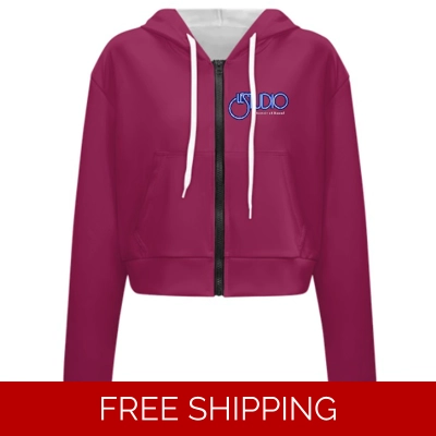 Custom Ladies Long Sleeve Cropped Hoodie Le Studio TOS